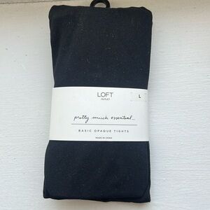 LOFT black opaque tights
